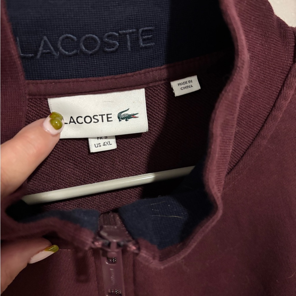 Lacoste Burgundy Polo Shirt